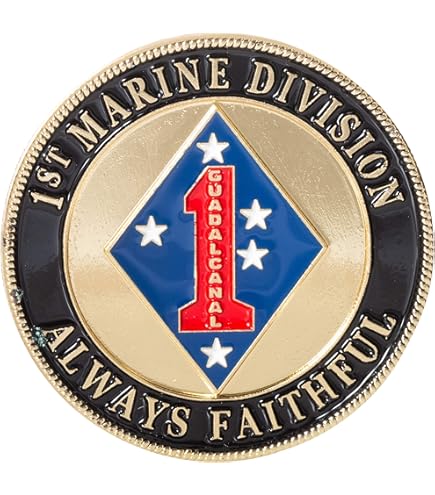 Amazon.co.jp: USMC アメリカ海兵隊 第1海兵隊 チャレンジコイン : ホビー